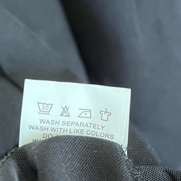 Black peasant boho v-neck mini dress size small - Picture 9 of 10